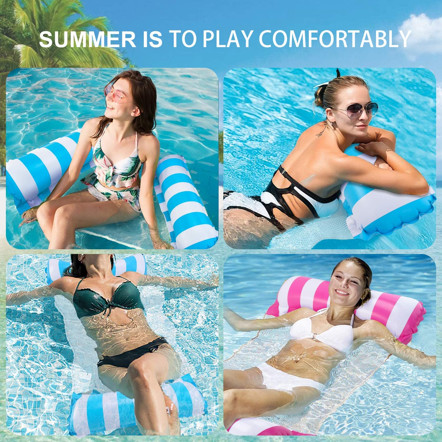 Swim Training Hand Paddles with Adjustable Straps, Swimming Pool Chairs for Women and Men
