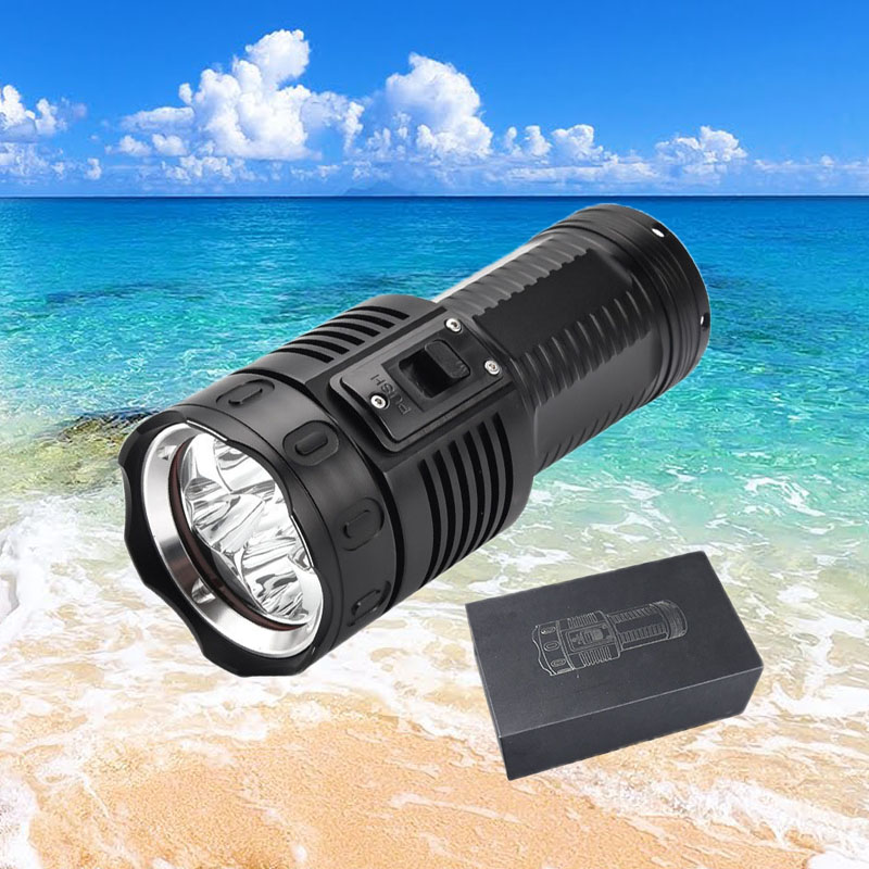 IP88 Deep Waterproof 3542 Lumen Scuba Diving Flashlight Dive Torch