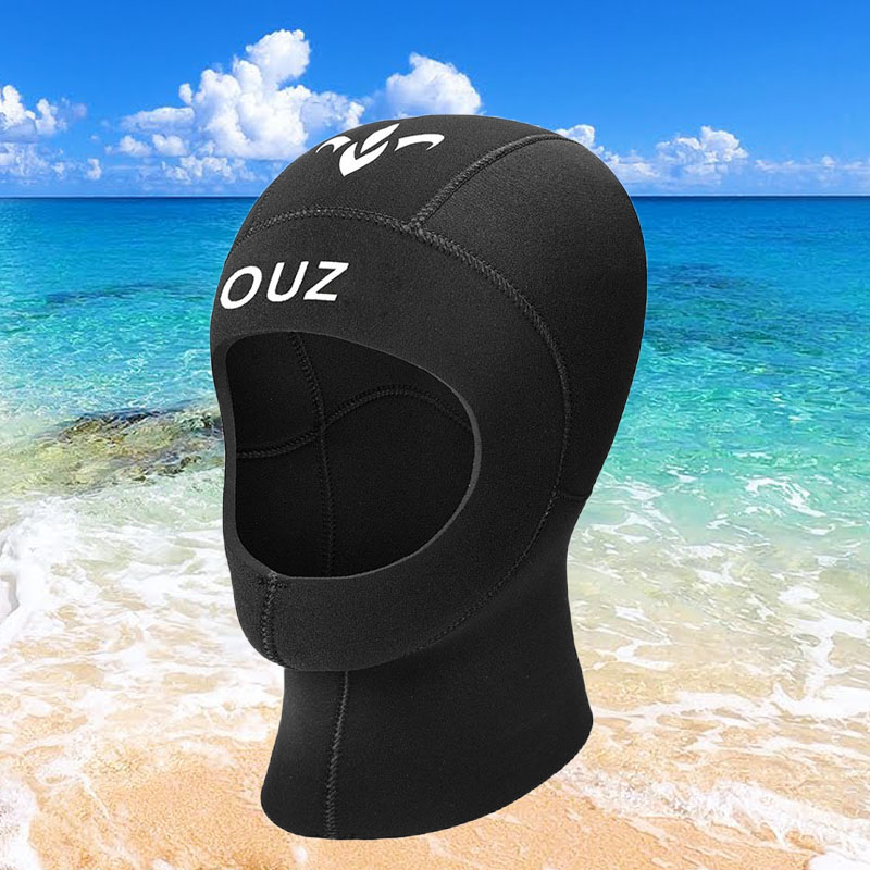 Neoprene Wetsuit Hood Scuba Diving Hood 3MM 5MM for Men Women Youth, Bib Dive Cap Surfing Thermal Hood for Kayaking Snorkeling Swimming Sailing Canoeing Water Sports