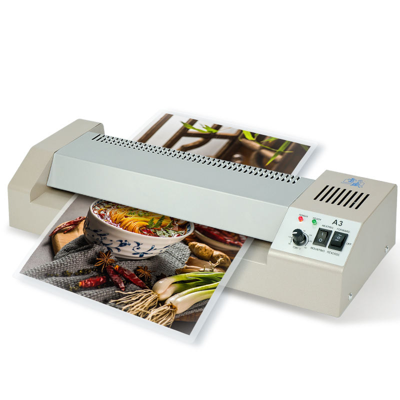 LM320 A3/A4 Hot/Cold Automatic 4-Roll Photo Laminator Pouch Film Laminating Machine