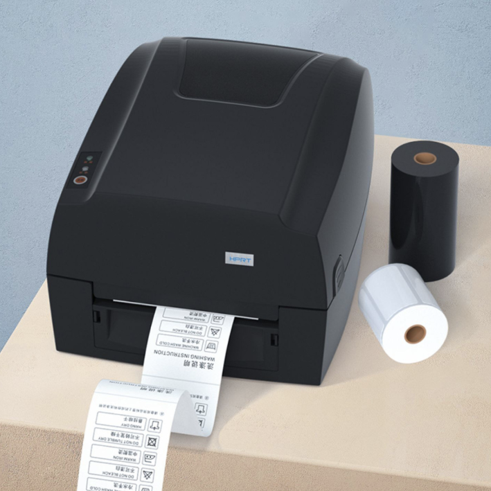 HT300 203dpi Portable Wifi Bluetooth Thermal Transfer Shipping Milk Tea Shop Label Barcode Printer