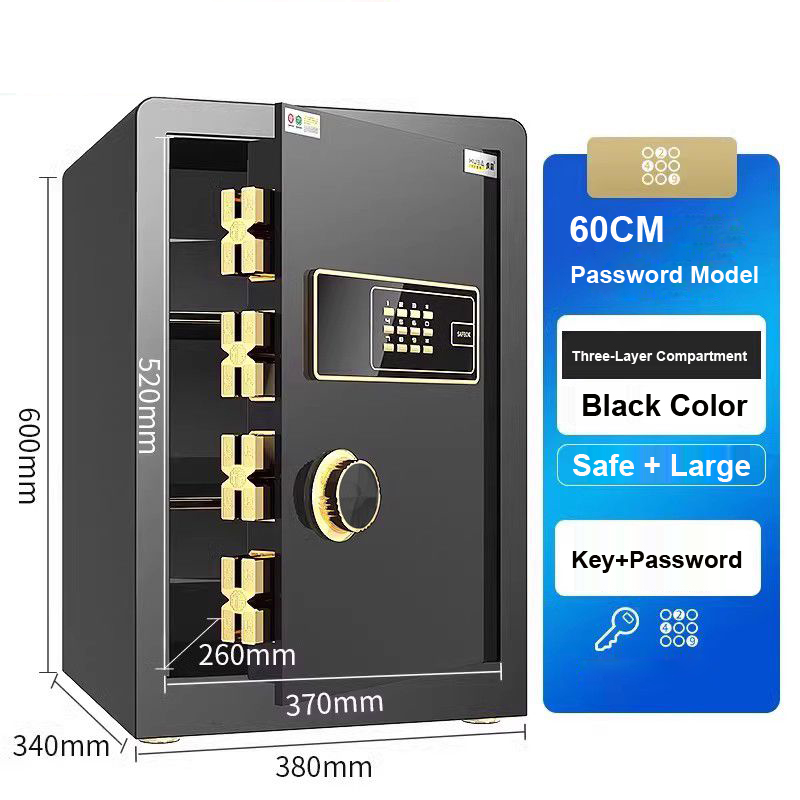 H60 Office High Security Steel Smart Electronic Digital Safe Box Big Secret Metal Safe