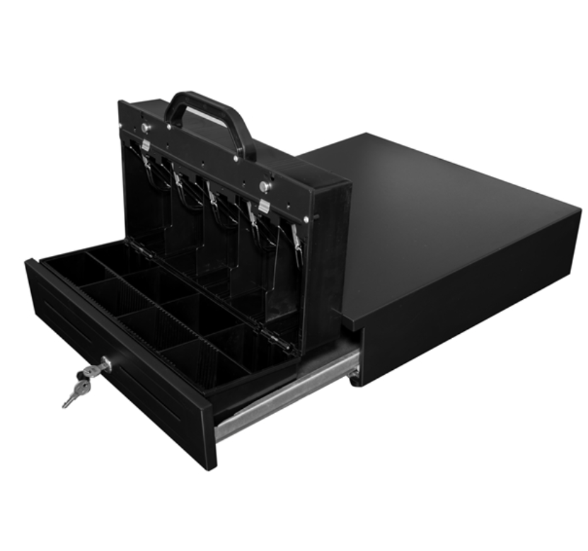JY-410B Multifunctional Heavy Duty All Metal Cash Register Drawer With Removable Cash Tray