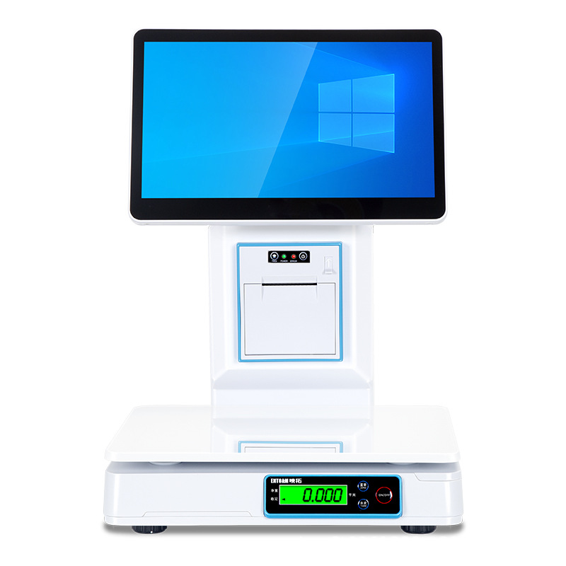 H5 Digital Window Dual Screen 15.6 Cash Register POS System Touch Screen Intel CPU Built-in 58 Thermal Printer All Retail