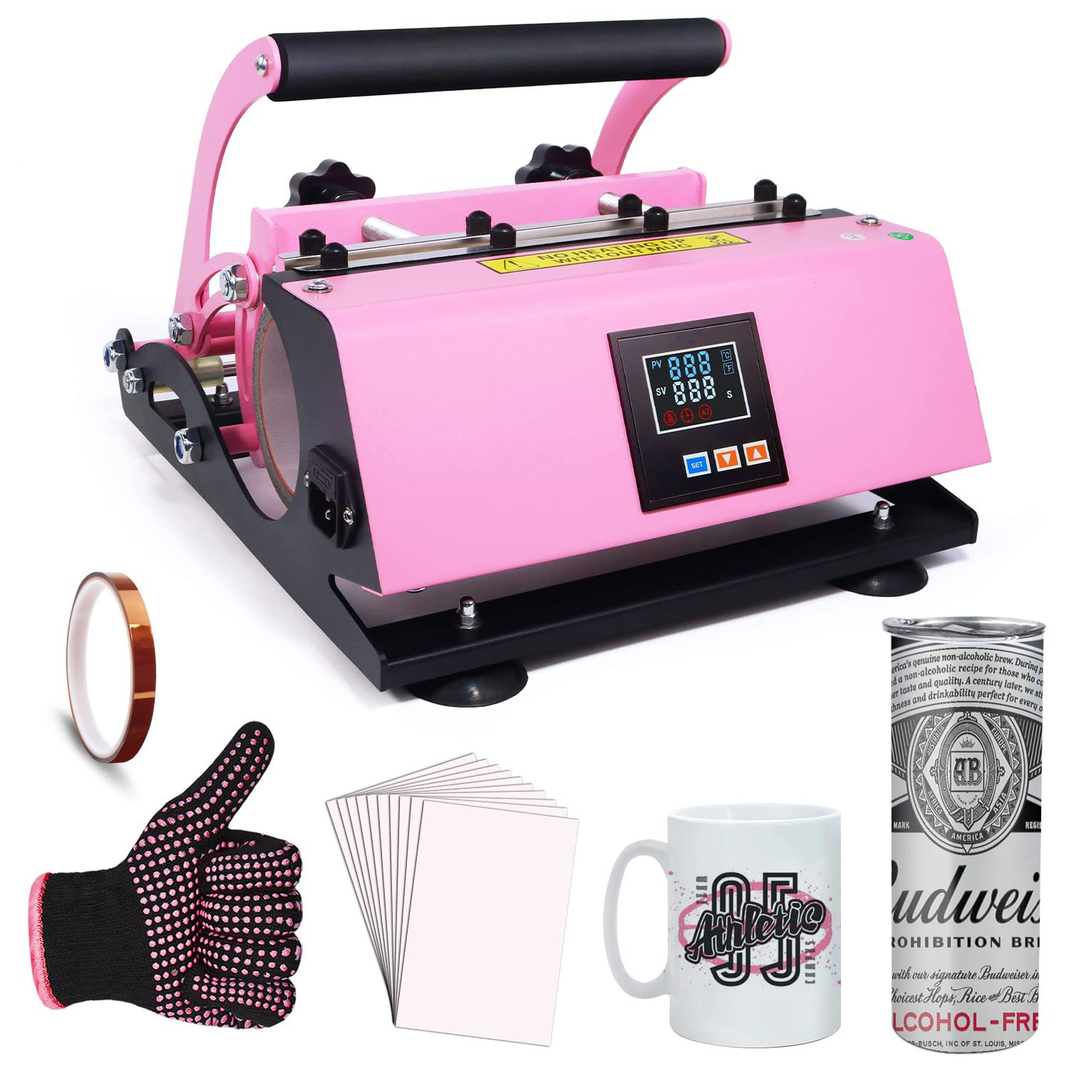 30OZ-MP Heat Press Machines All in One Tumbler Heat Press for CUP 30oz 20oz 15oz Straight Sublimation Blanks Tumbler