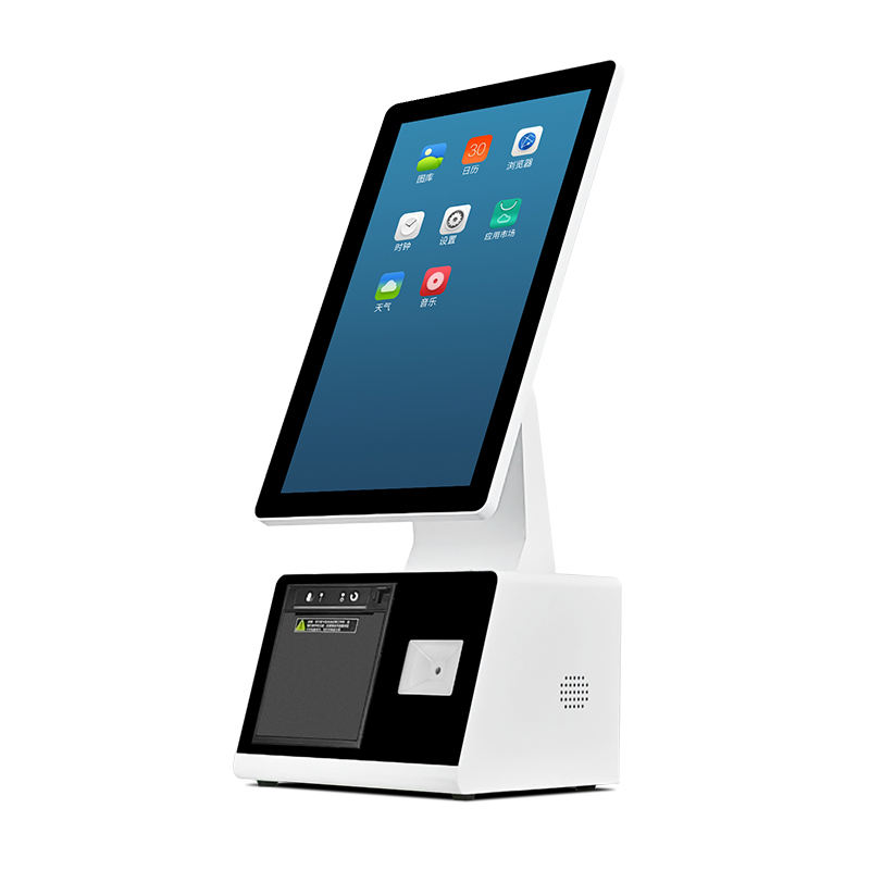 Z823 All-in-One Touch Screen Kiosk POS Cash Register 2D Scanner and Printer Kiosk